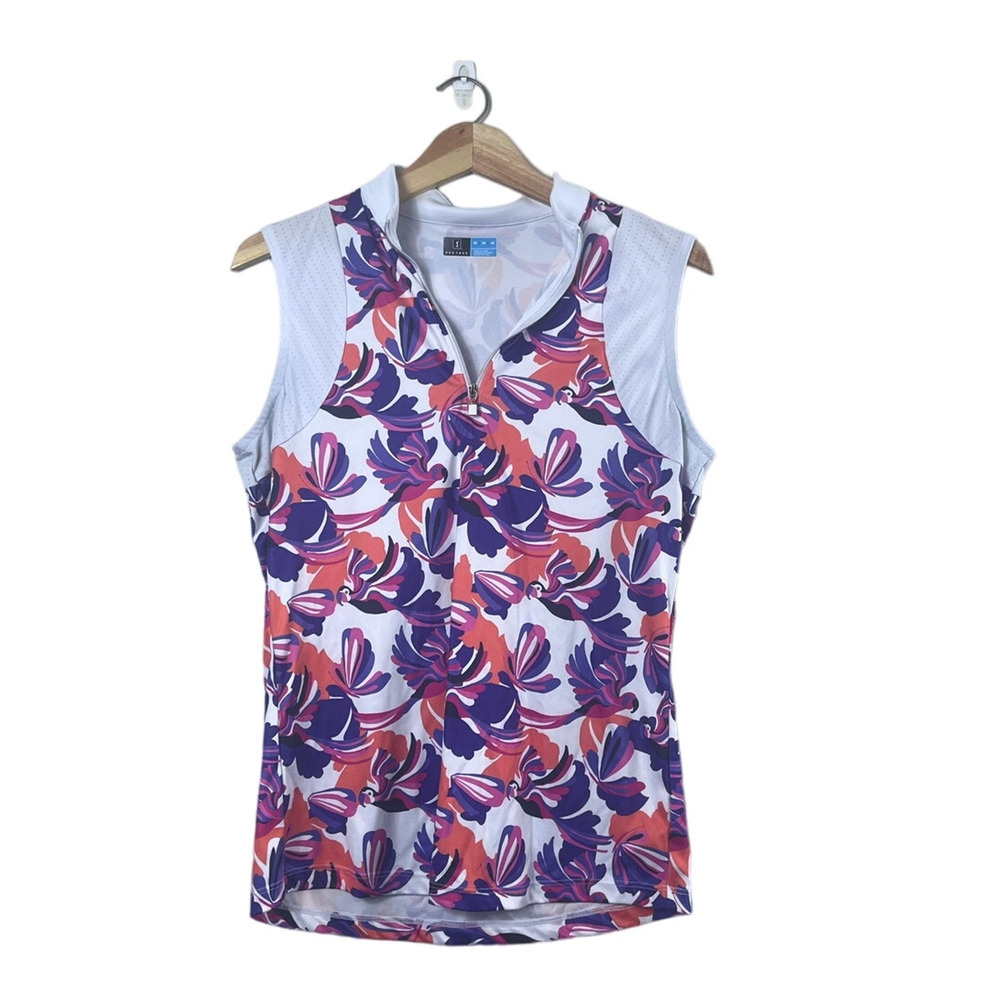 Floral PGA Tour Golf Tank Top M